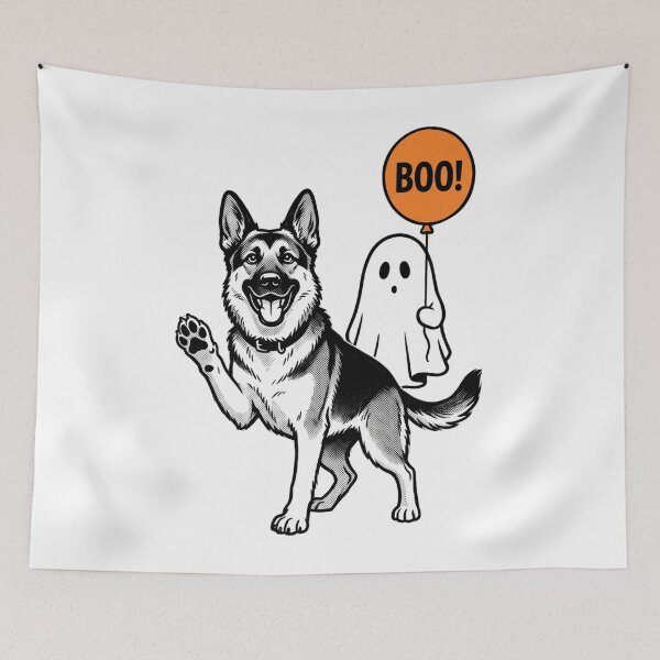 Item preview, Copy of  german shepherd halloween,german shepherd halloween,ghost selfie, designed and sold by w66aboo.