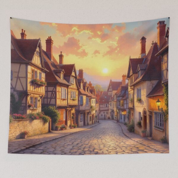 Item preview, A typical village in the Lot region (France) designed and sold by jefboutique6150.