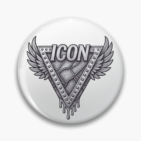 Item preview, Sketch Monochrome Winged Icon Emblem designed and sold by TrinovaCreates.