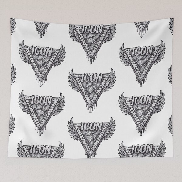 Item preview, Sketch Monochrome Winged Icon Emblem designed and sold by TrinovaCreates.