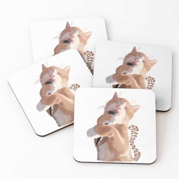 Item preview, Meow cat singing blues designed and sold by DarkP-Inn.