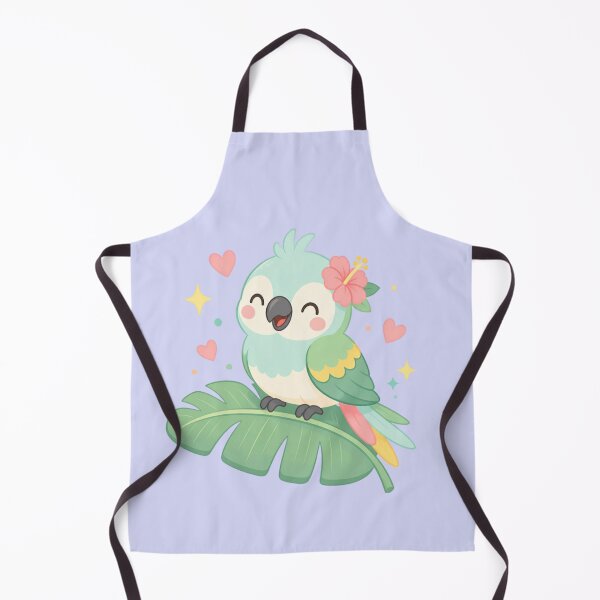Item preview, Cheerful Parrot on Tropical Leaf – Whimsical Joy Minimal Design designed and sold by CosmicQuietStudio.