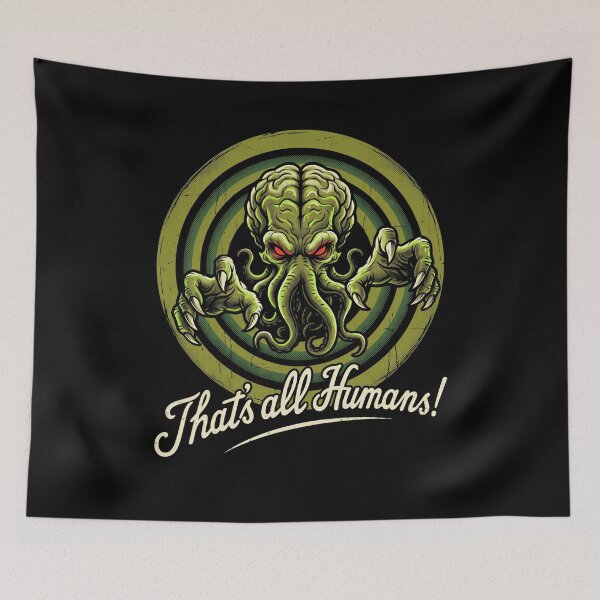 Item preview, Lovecraft Cthulhu – That's All Humans designed and sold by Fenay Designs.
