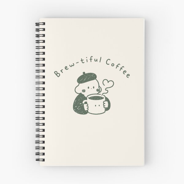 Item preview, Brew-tiful Coffee | Cute Cozy Coffee Lover Minimalist Illustration designed and sold by Eathusiast.