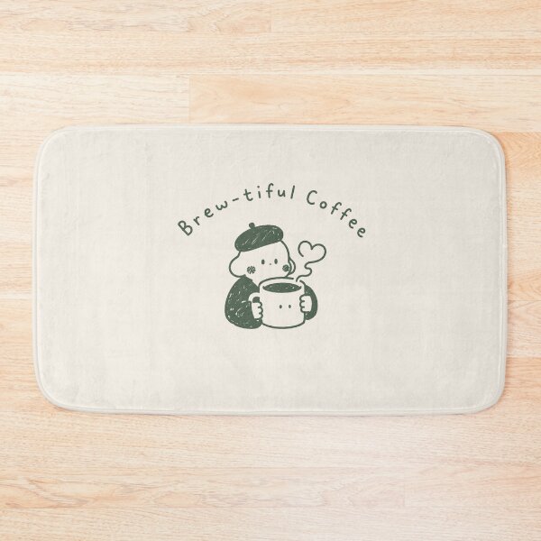 Item preview, Brew-tiful Coffee | Cute Cozy Coffee Lover Minimalist Illustration designed and sold by Eathusiast.