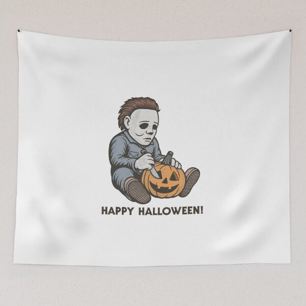 Item preview, Cute Michael Myers Fanart Carving Pumpkin – Happy Halloween Horror Retro Vintage Graphic designed and sold by Gbriel3.