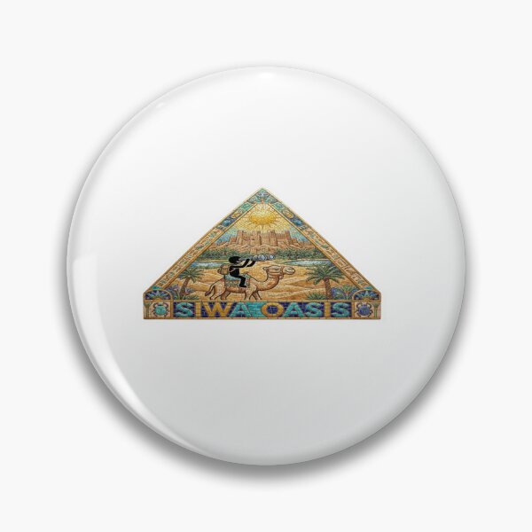 Artikelvorschau, Siwa Oasis Pyramid Mosaic Reiseaufkleber Sommer-Souvenir entworfen und verkauft von Imaginarium of Chaos falcon88 .