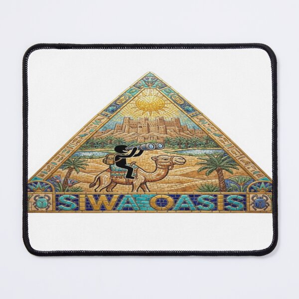 Item preview, Siwa Oasis Pyramid Mosaic Travel Sticker Summer Souvenir designed and sold by Imaginarium of Chaos falcon88 .