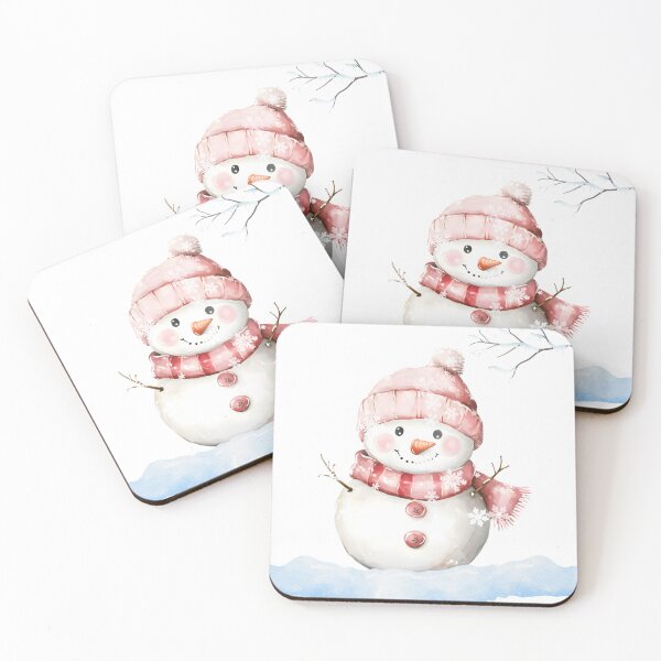 Item preview, Cute Winter Snowman Watercolor Illustration designed and sold by Cutethings3.