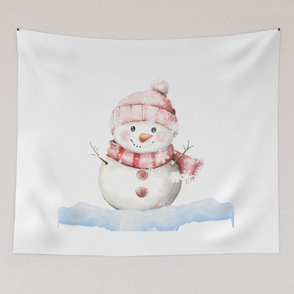 Item preview, Cute Winter Snowman Watercolor Illustration designed and sold by Cutethings3.