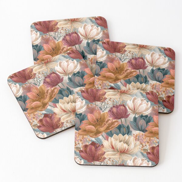 Item preview, Artistic Lotus Texture  - Birthday Flower Pattern - Gifts For Grandma designed and sold by RoyalStarsPatts.