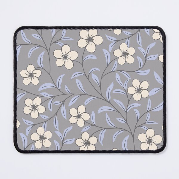 Item preview, Delicate Floral-Cream on Dove Grey designed and sold by artistmaria.