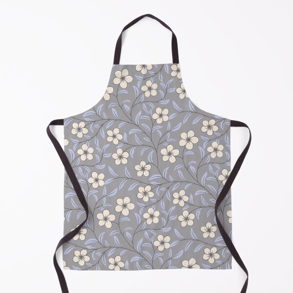 Item preview, Delicate Floral-Cream on Dove Grey designed and sold by artistmaria.