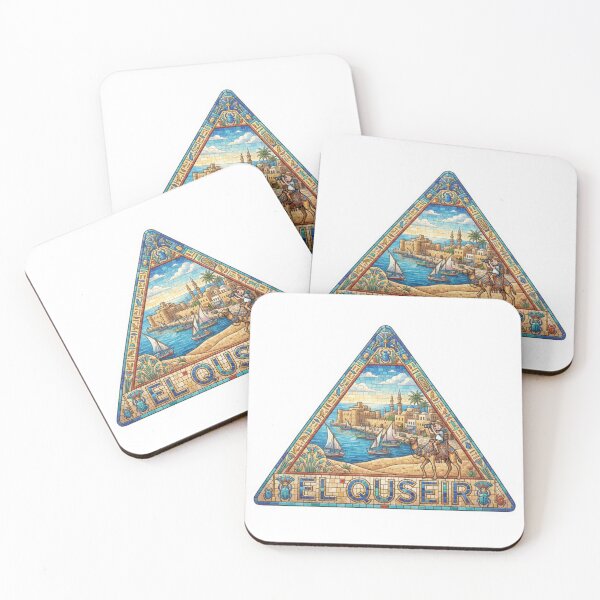 Item preview, El Quseir Pyramid Mosaic Travel Sticker Summer Souvenir designed and sold by Imaginarium of Chaos falcon88 .