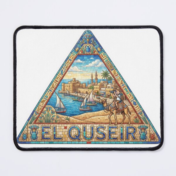 Item preview, El Quseir Pyramid Mosaic Travel Sticker Summer Souvenir designed and sold by Imaginarium of Chaos falcon88 .