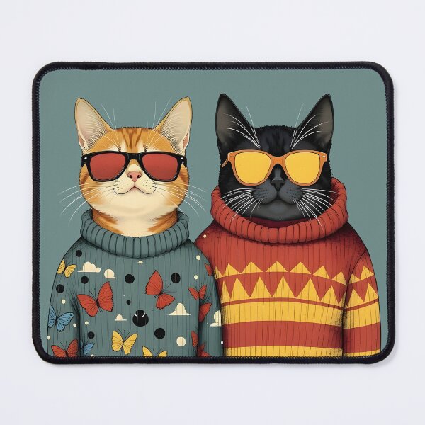 Item preview, cats in sunglasses and sweater designed and sold by Erlin Rudho.