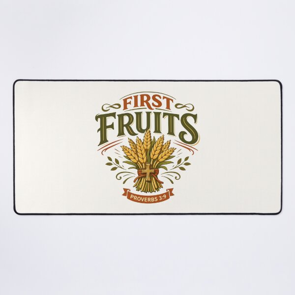 Item preview, First Fruits Christian Wheat – Proverbs 3:9 Bible Verse designed and sold by stylishdzign.