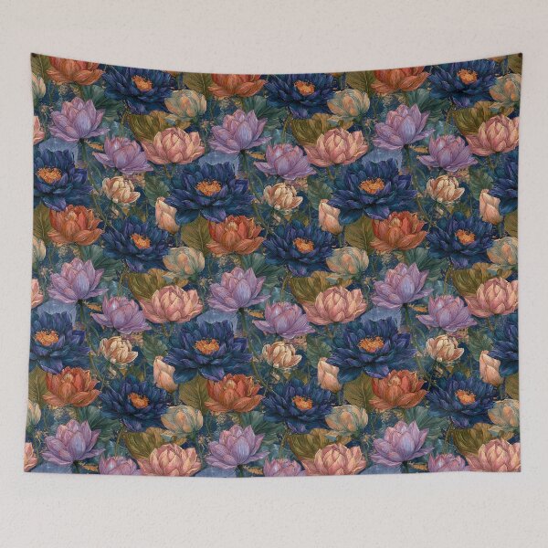 Item preview, Graceful Lotus Print  - Flower Bouquet Pattern - Gifts For Guys designed and sold by RoyalStarsPatts.