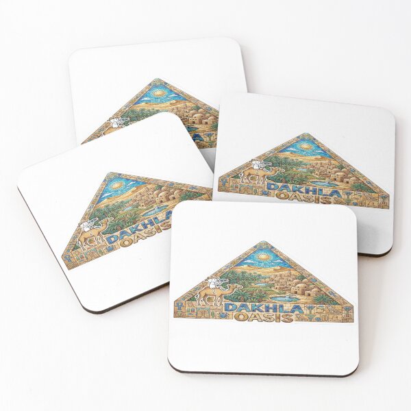Item preview, Dakhla Oasis Pyramid Mosaic Travel Sticker Summer Souvenir designed and sold by Imaginarium of Chaos falcon88 .