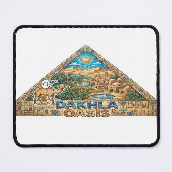 Item preview, Dakhla Oasis Pyramid Mosaic Travel Sticker Summer Souvenir designed and sold by Imaginarium of Chaos falcon88 .