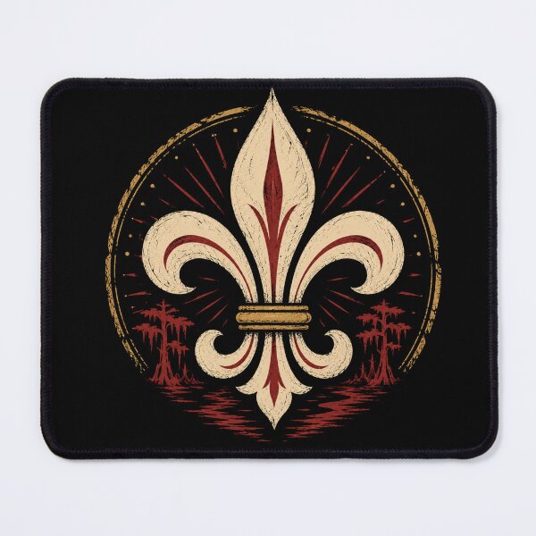 Item preview, Fleur de Lis Louisiana Bayou – Cajun French Heritage Emblem Design designed and sold by Fradikal.