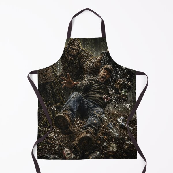 Item preview, CRYPTIDS - Sasquatch - don't litter designed and sold by MetusArt.