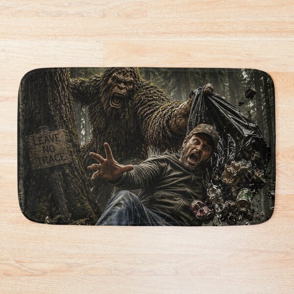 Item preview, CRYPTIDS - Sasquatch - don't litter  designed and sold by MetusArt.