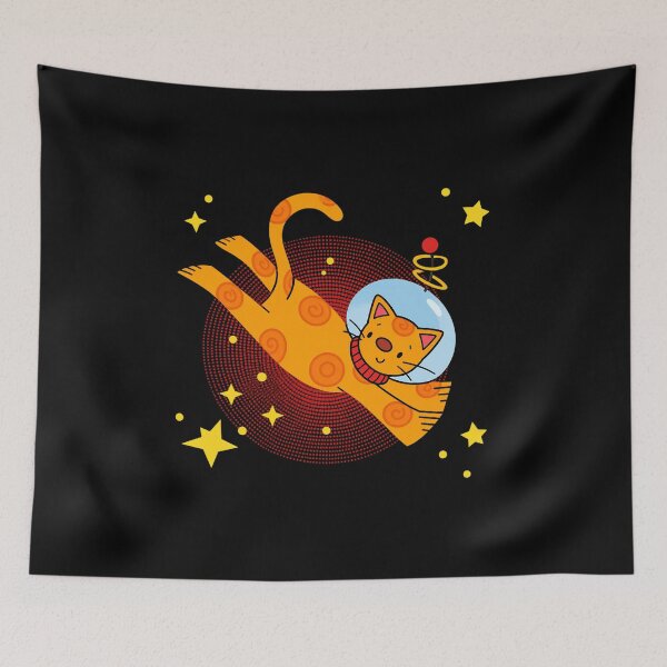 Item preview, Cute Astronaut Cat Floating In Space designed and sold by EstevaArt.