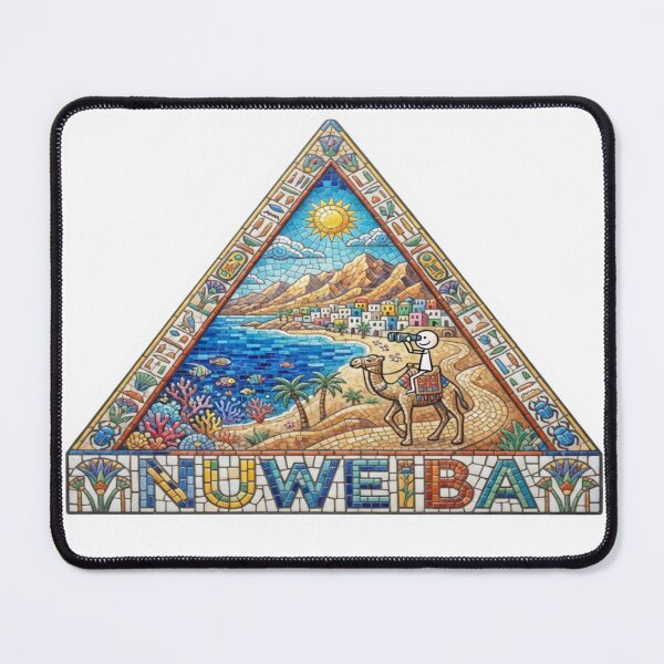 Item preview, Nuweiba Pyramid Mosaic Travel Sticker Summer Souvenir designed and sold by Imaginarium of Chaos falcon88 .