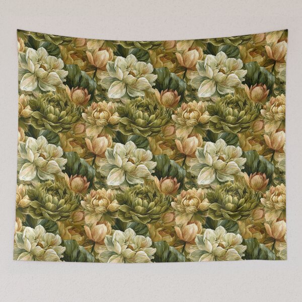 Item preview, Classic Lotus Print  - Retro Flower Floral - Gifts For Her designed and sold by RoyalStarsPatts.