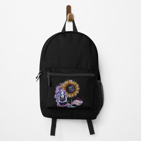 Item preview, Scorpio Zodiac Goddess Watercolor Sunflower Art designed and sold by SilentFlower.