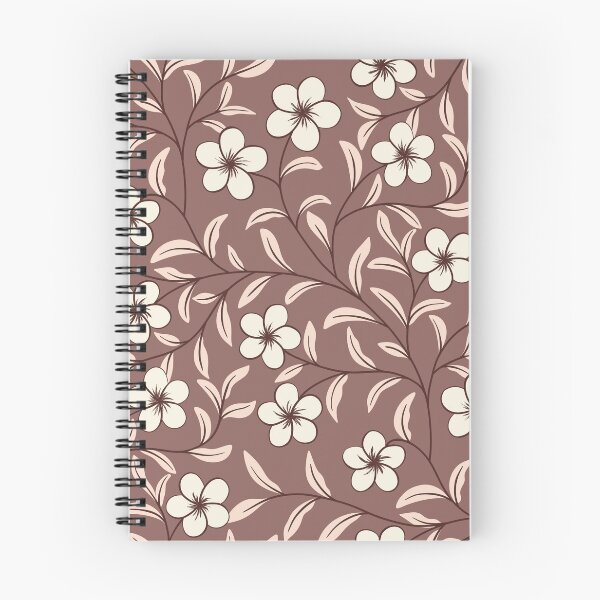Item preview, Delicate Floral-Cream on Mocha Brown designed and sold by artistmaria.