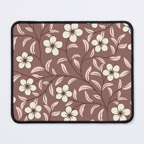 Item preview, Delicate Floral-Cream on Mocha Brown designed and sold by artistmaria.