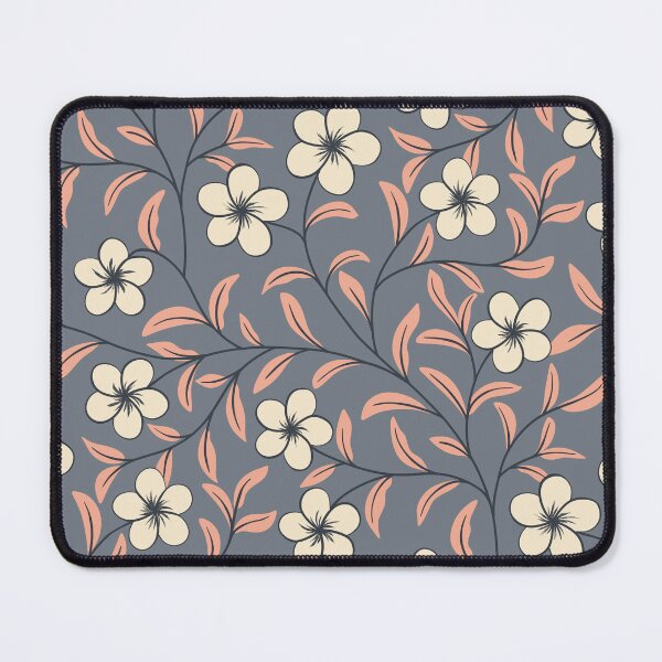 Item preview, Delicate Floral-Cream on Slate Grey designed and sold by artistmaria.
