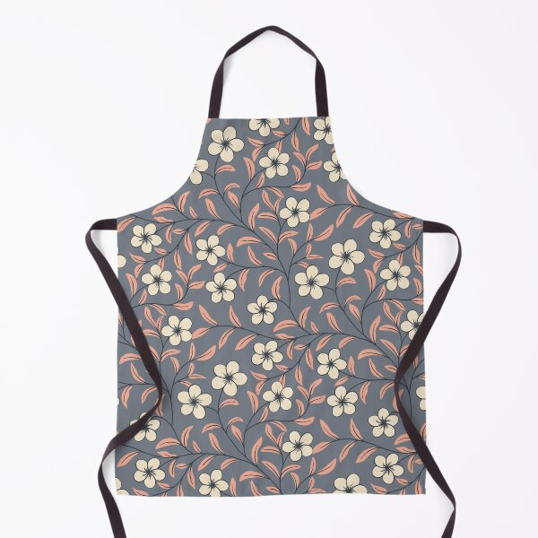 Item preview, Delicate Floral-Cream on Slate Grey designed and sold by artistmaria.