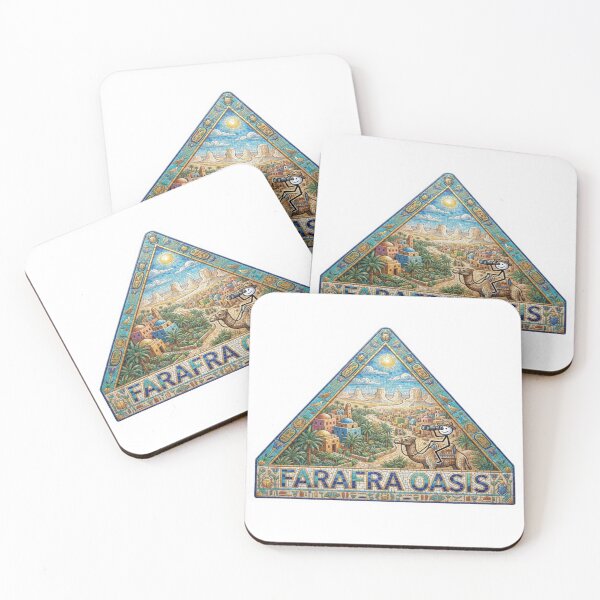 Item preview, Farafra Oasis Pyramid Mosaic Travel Sticker Summer Souvenir designed and sold by Imaginarium of Chaos falcon88 .