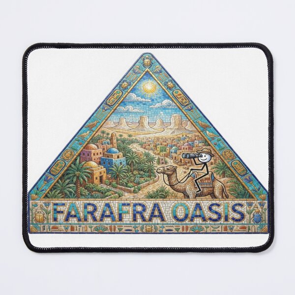 Item preview, Farafra Oasis Pyramid Mosaic Travel Sticker Summer Souvenir designed and sold by Imaginarium of Chaos falcon88 .