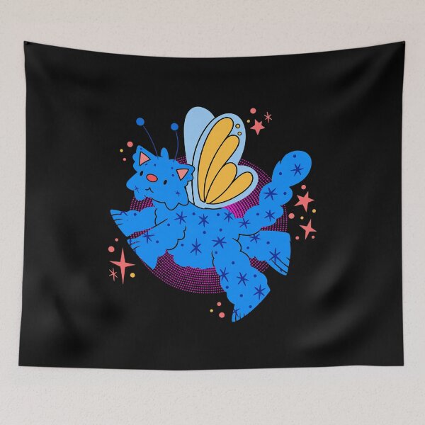 Item preview, Blue Fairy Cat Butterfly Wings designed and sold by EstevaArt.
