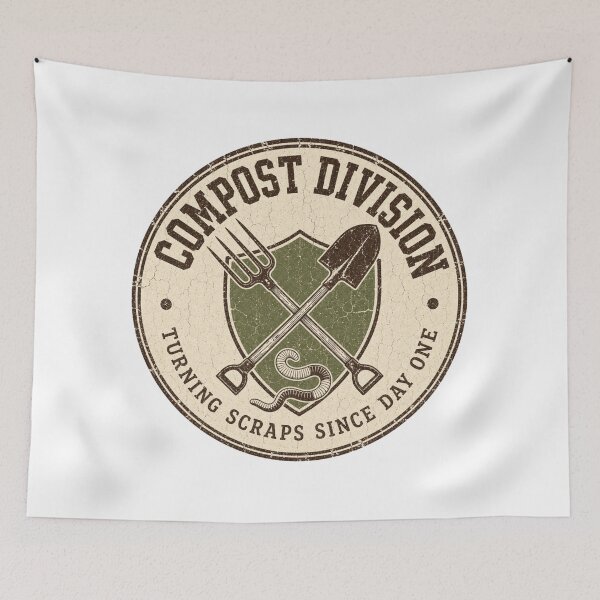 Item preview, Compost Division Shirt, Retro Collegiate Composting Badge Tee, Funny Compost Emblem T-Shirt, Distressed Varsity Garden Gift designed and sold by TshirtsLabs.