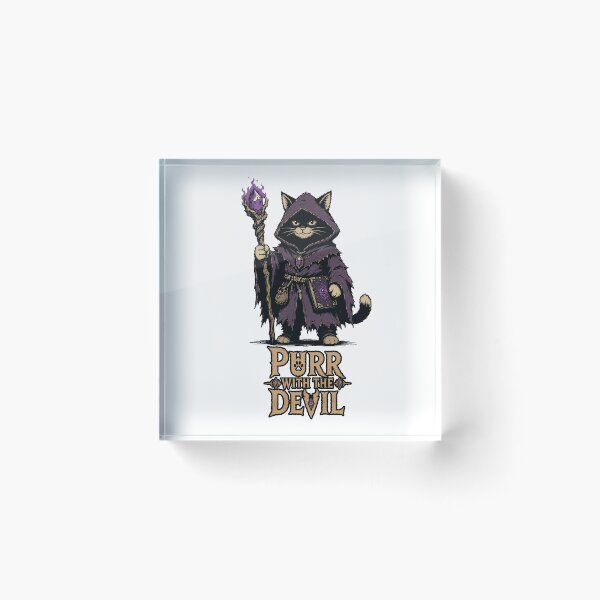 Item preview, Purr With the Devil | Funny Warlock Cat designed and sold by Bisonia.