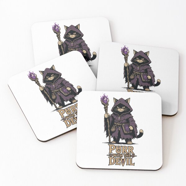 Item preview, Purr With the Devil | Funny Warlock Cat designed and sold by Bisonia.