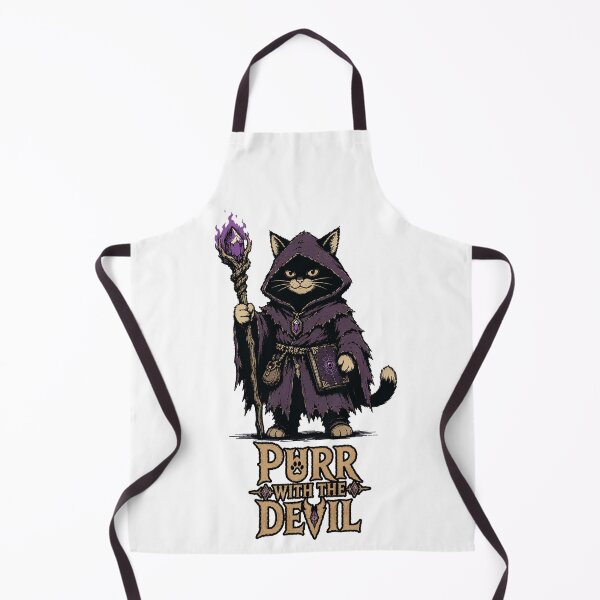 Item preview, Purr With the Devil | Funny Warlock Cat designed and sold by Bisonia.