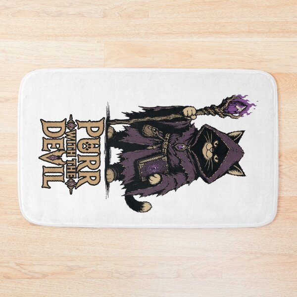 Item preview, Purr With the Devil | Funny Warlock Cat designed and sold by Bisonia.