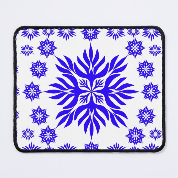 Item preview, Blue Floral Mandala Seamless Border Pattern with Geometric Ornament Vector Background designed and sold by Ei-Ei.