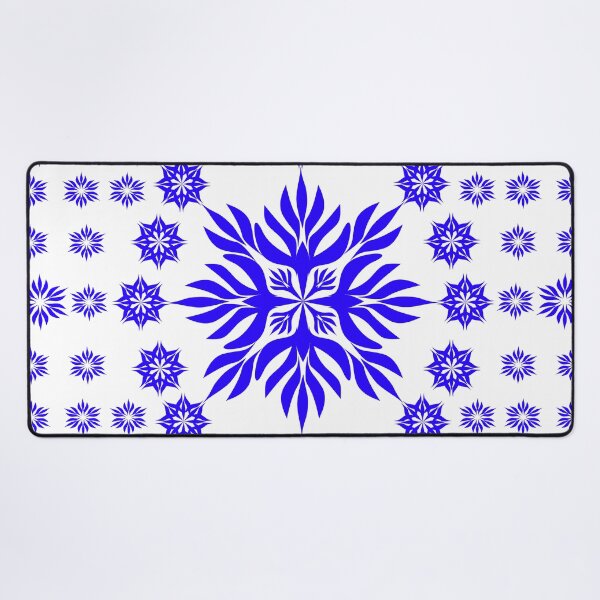 Item preview, Blue Floral Mandala Seamless Border Pattern with Geometric Ornament Vector Background designed and sold by Ei-Ei.
