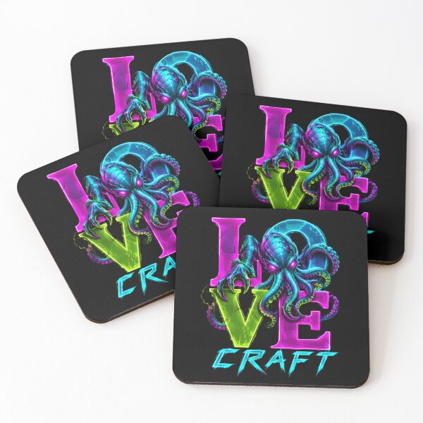Item preview, Lovecraft – Neon Love Craft Tentacle Monster designed and sold by Fenay Designs.
