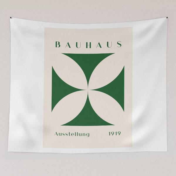 Item preview, Bauhaus Exhibition 1919 Geometric Floral Poster designed and sold by theamouspenk.
