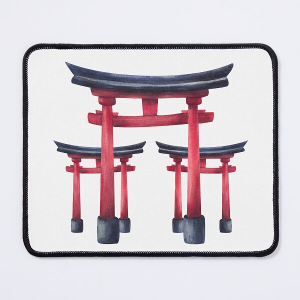 Item preview, Traditional Japanese Torii gate. Hand painted watercolor designed and sold by BartolArt.