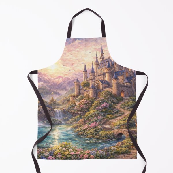 Item preview, Enchanted Castle Among Mountains and Waterfalls designed and sold by ItssMeSammie.