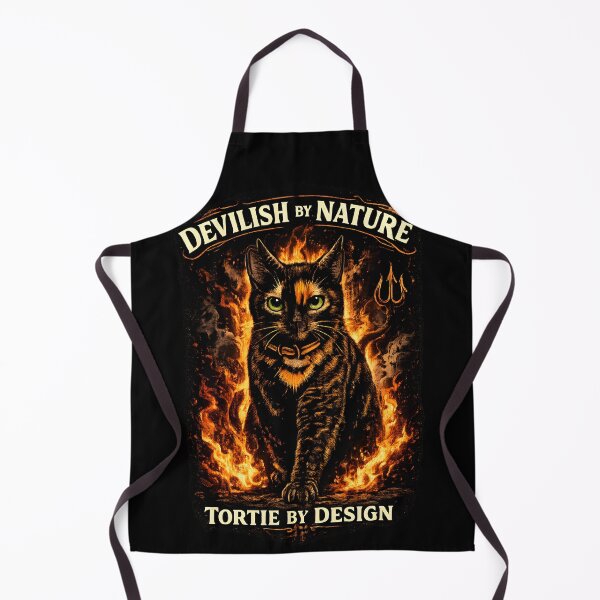 Item preview, Devilish by Nature Tortie by Design – Tortoiseshell Cat Halloween designed and sold by Martin's_Design.